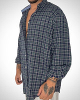 Camicia Vintage Tommy Hilfiger – Quadretti Verdi e Blu