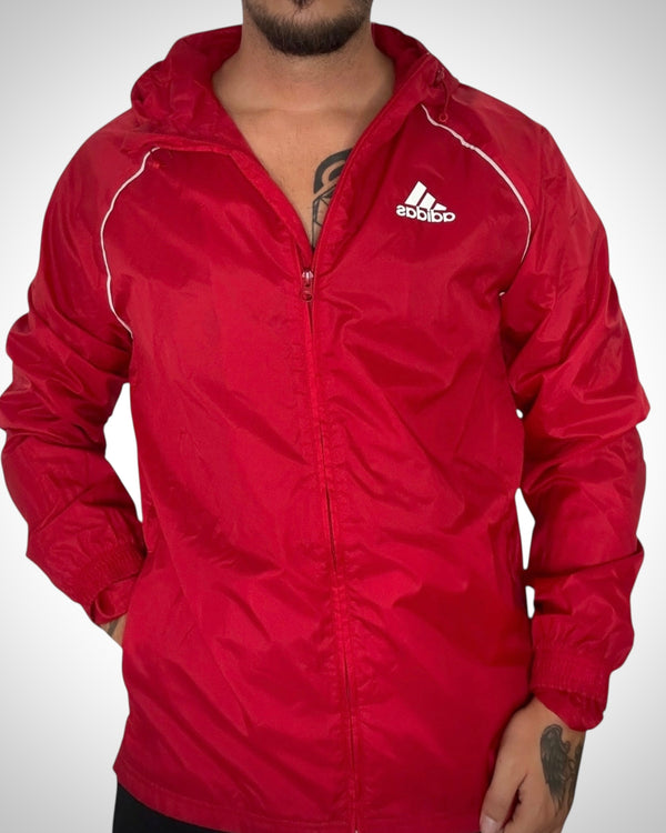 Giacca a vento Adidas rossa