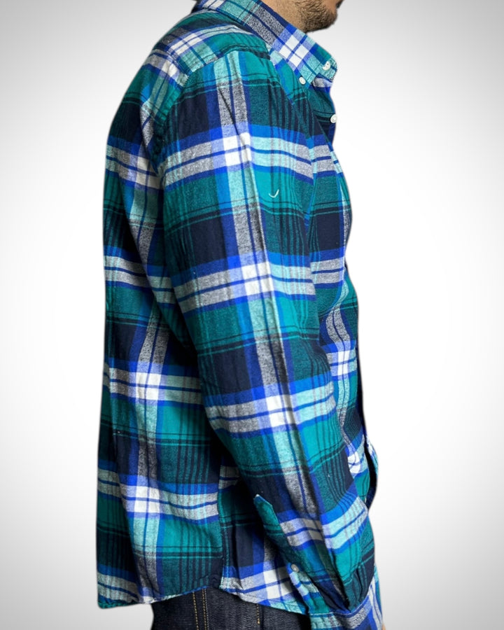 Vintage Check Shirt Blue Green