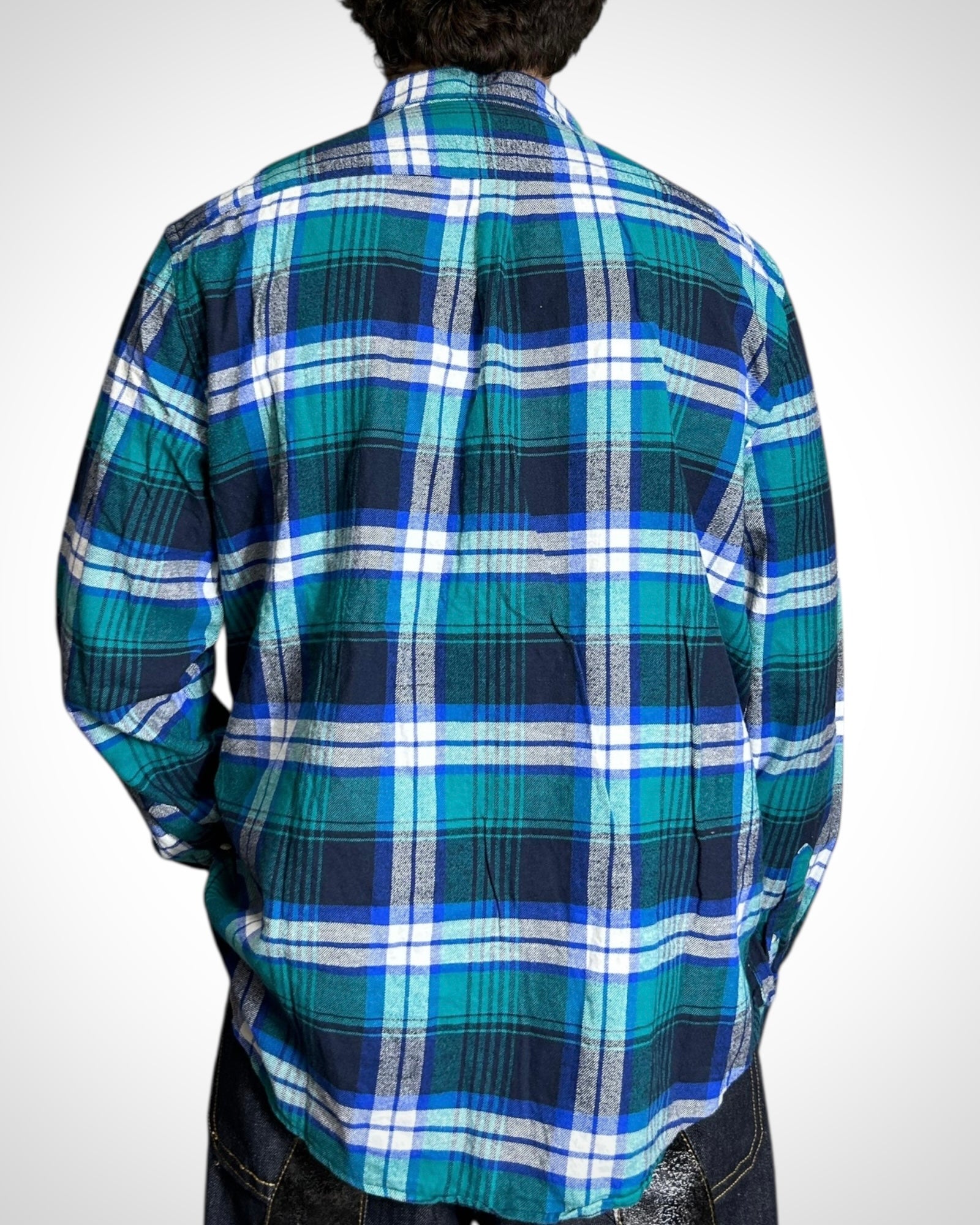 Vintage Check Shirt Blue Green