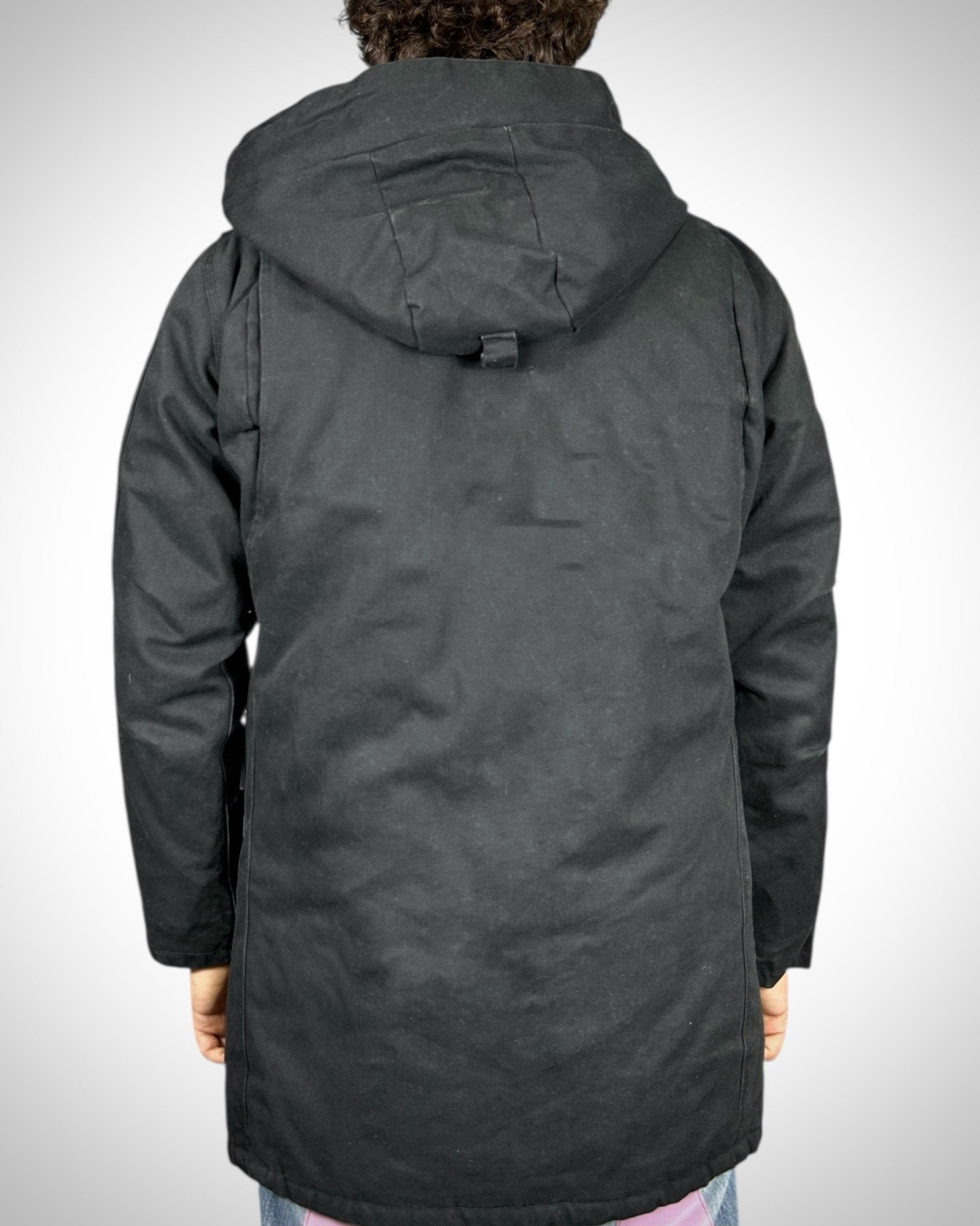 Parka Vintage Carhartt Nero con Cappuccio
