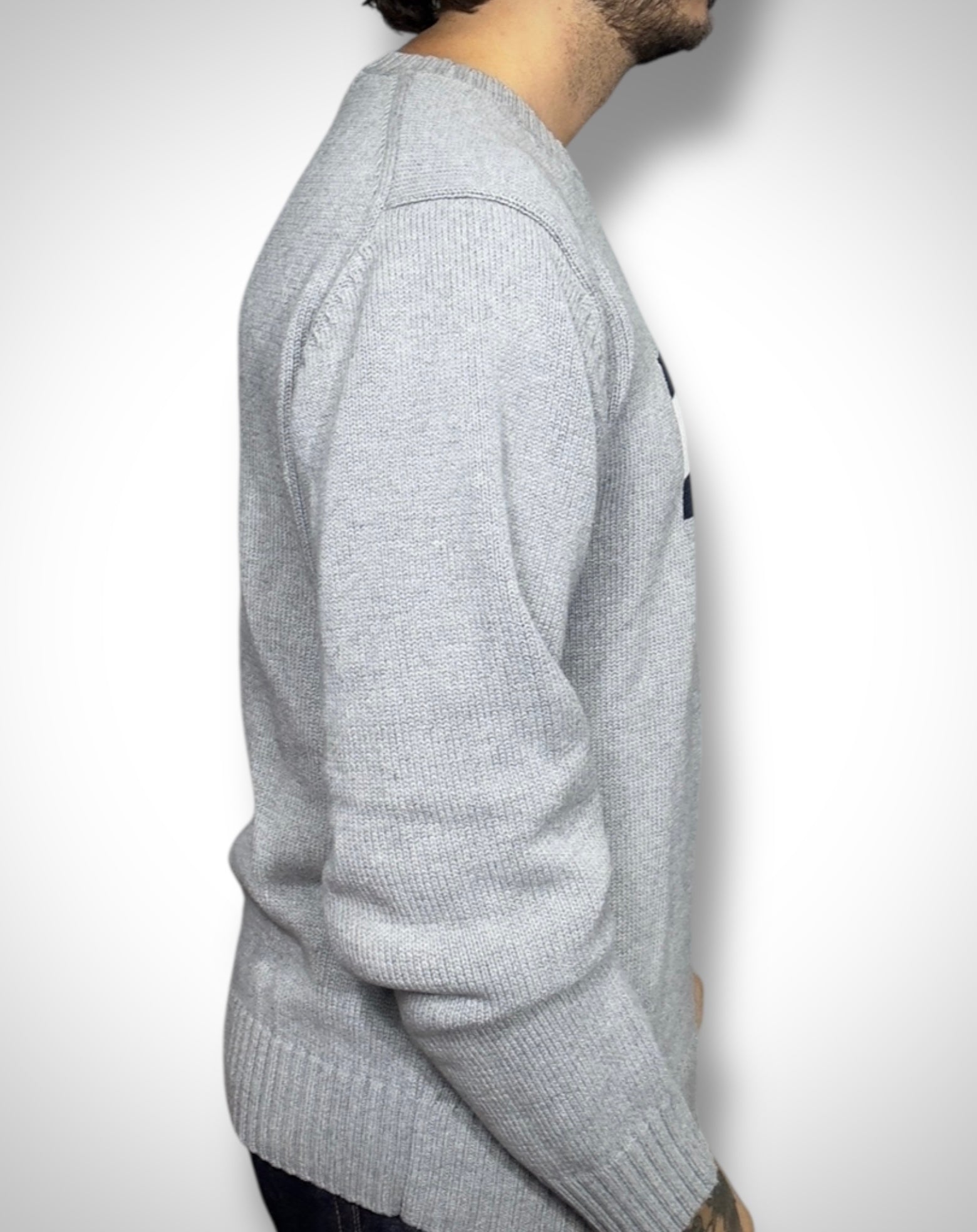 Tommy Hilfiger Vintage Knit Sweater Grigio