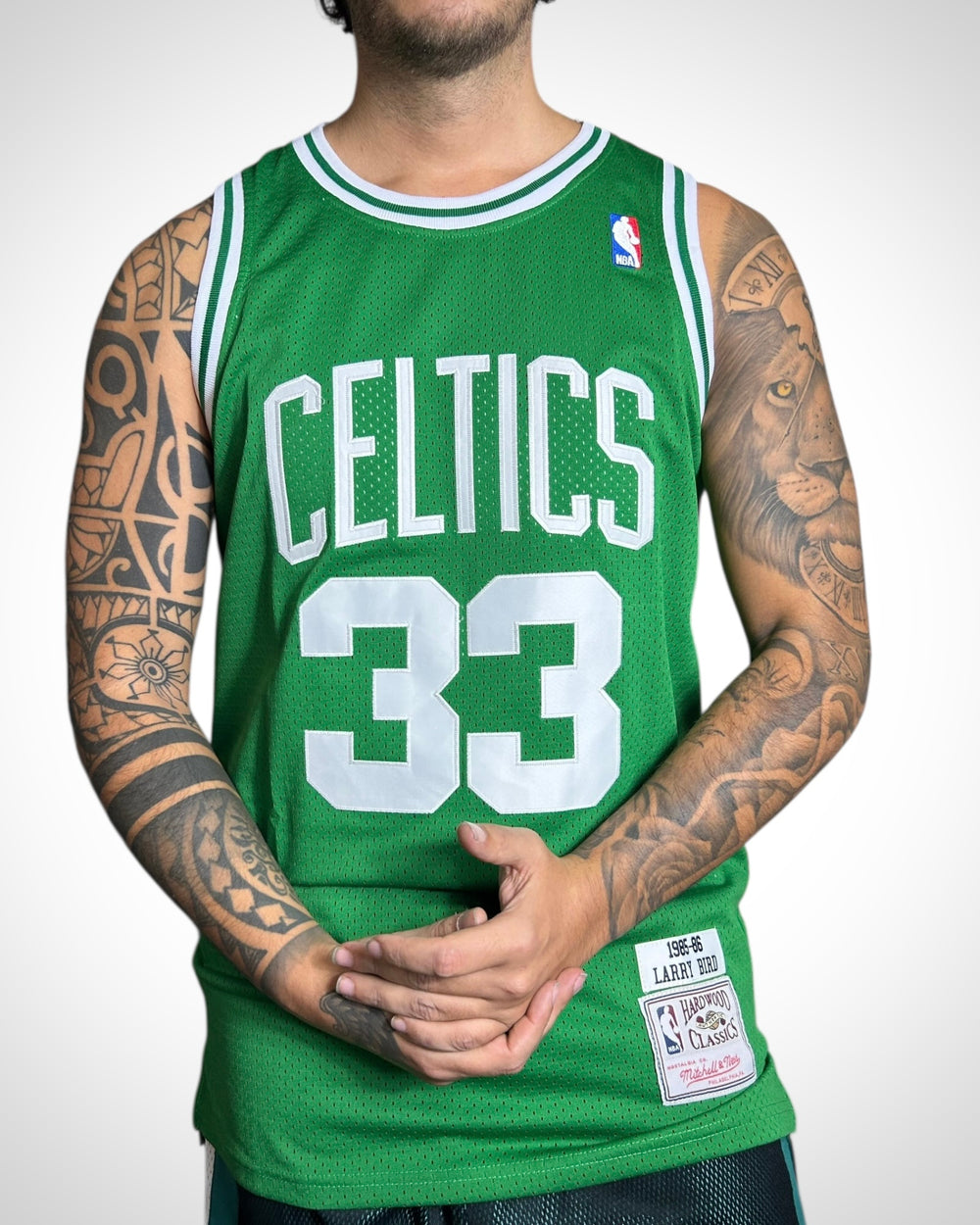 Canotta NBA Boston Celtics #33 Larry Bird Vintage 85-86 Hardwood Classics