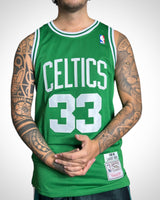 Canotta NBA Boston Celtics #33 Larry Bird Vintage 85-86 Hardwood Classics