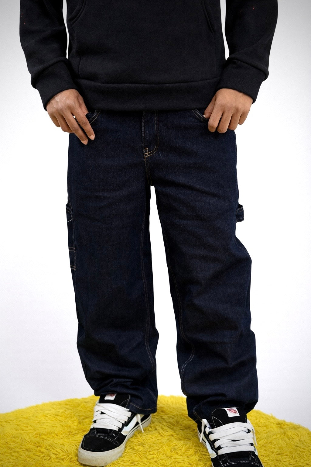 Denim Dark blu Baggy