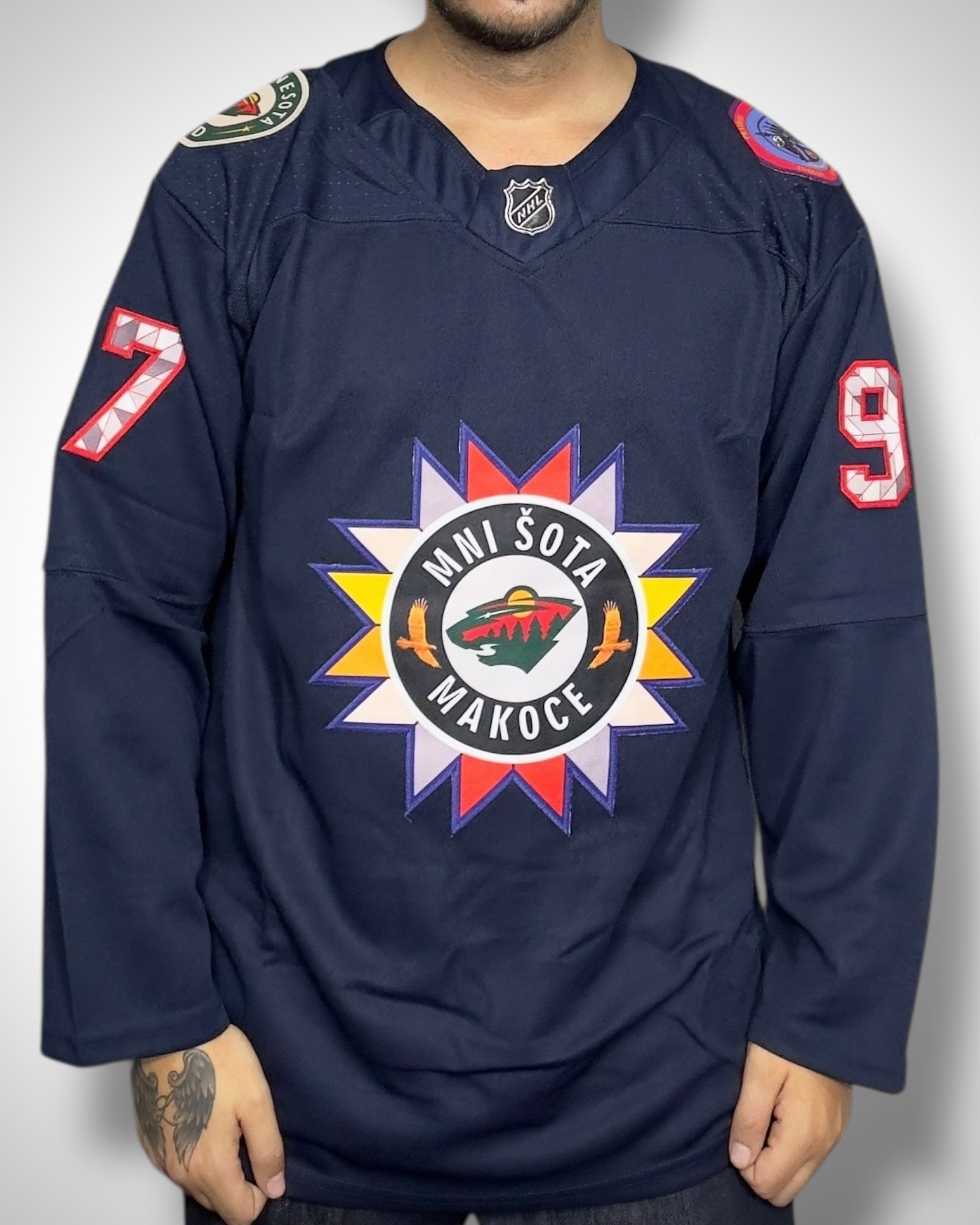 Maglia NHL Minnesota Wild Kaprizov #97 Indigenous Heritage