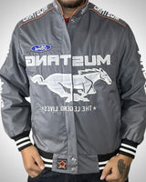 Giacca Racing Vintage Ford Mustang Grigia