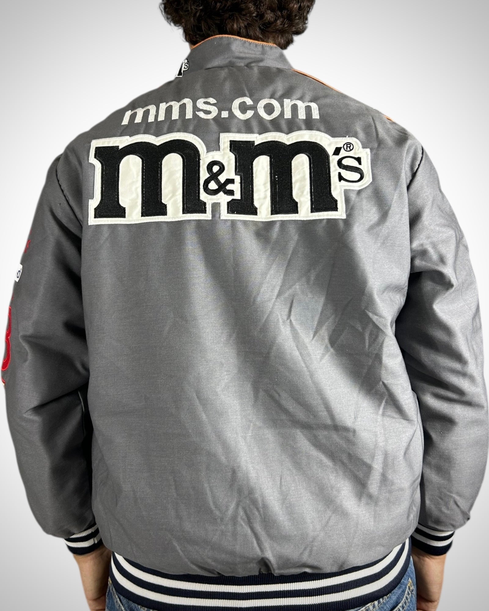 Giacca NASCAR M&M’s Racing vintage grigia