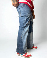 Reworked Levis jeans "Stone Fade"