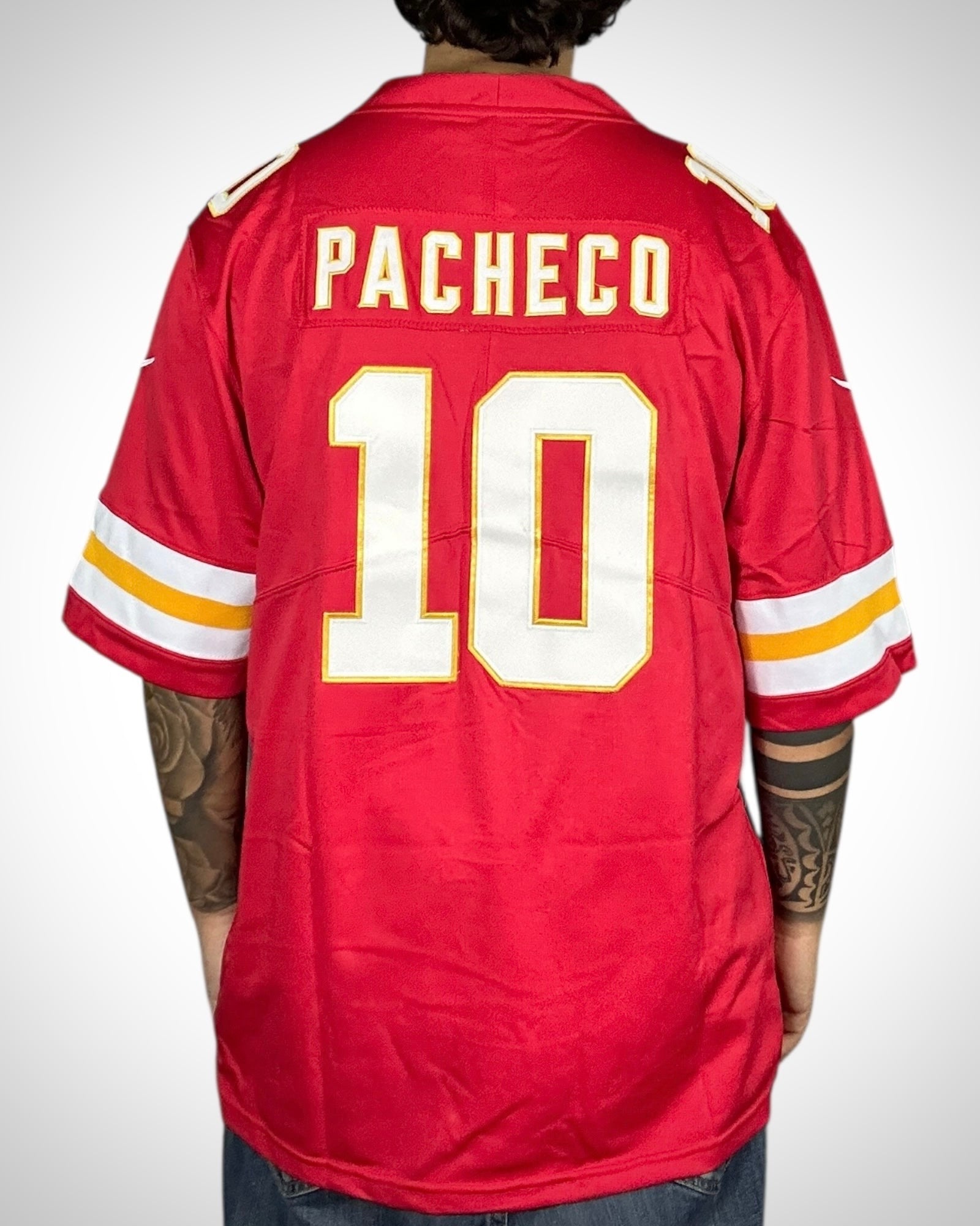 Maglia NFL Nike Kansas City Chiefs Isiah Pacheco #10 Rossa NUOVA CON CARTELLINO