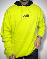 Felpa Vintage Vans Hoodie Giallo Fluo – Off The Wall Edition