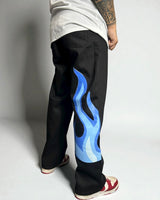 Jeans Karl Kani Reworked “Blue Flame Graphic”