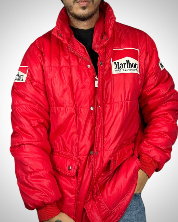 Giubbotto Vintage Marlboro Racing Rosso