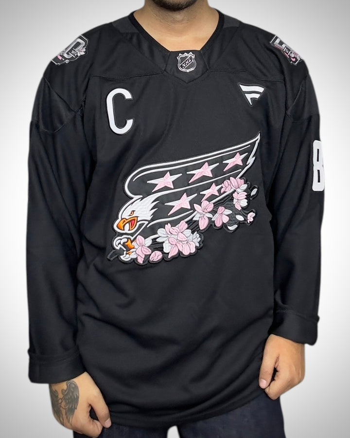 Maglia NHL Washington Capitals Ovechkin #8 Cherry Blossom Edition Fanatics