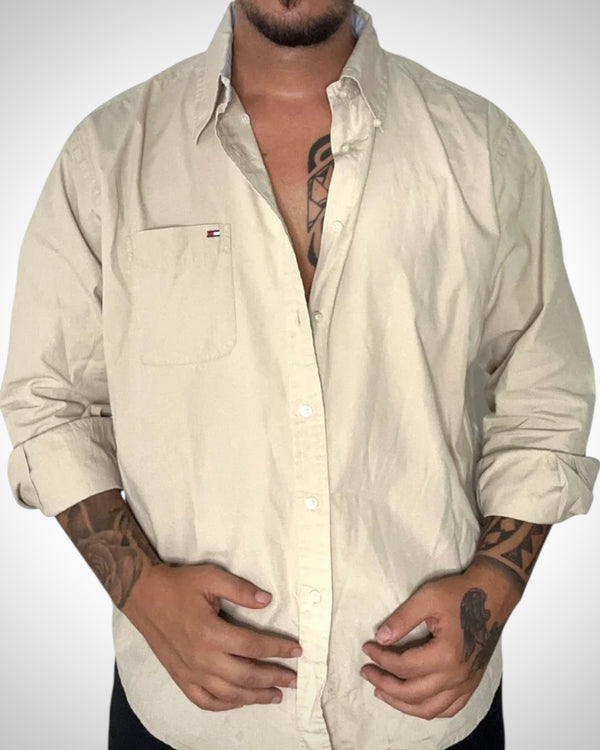 Camicia Tommy Hilfiger Crema