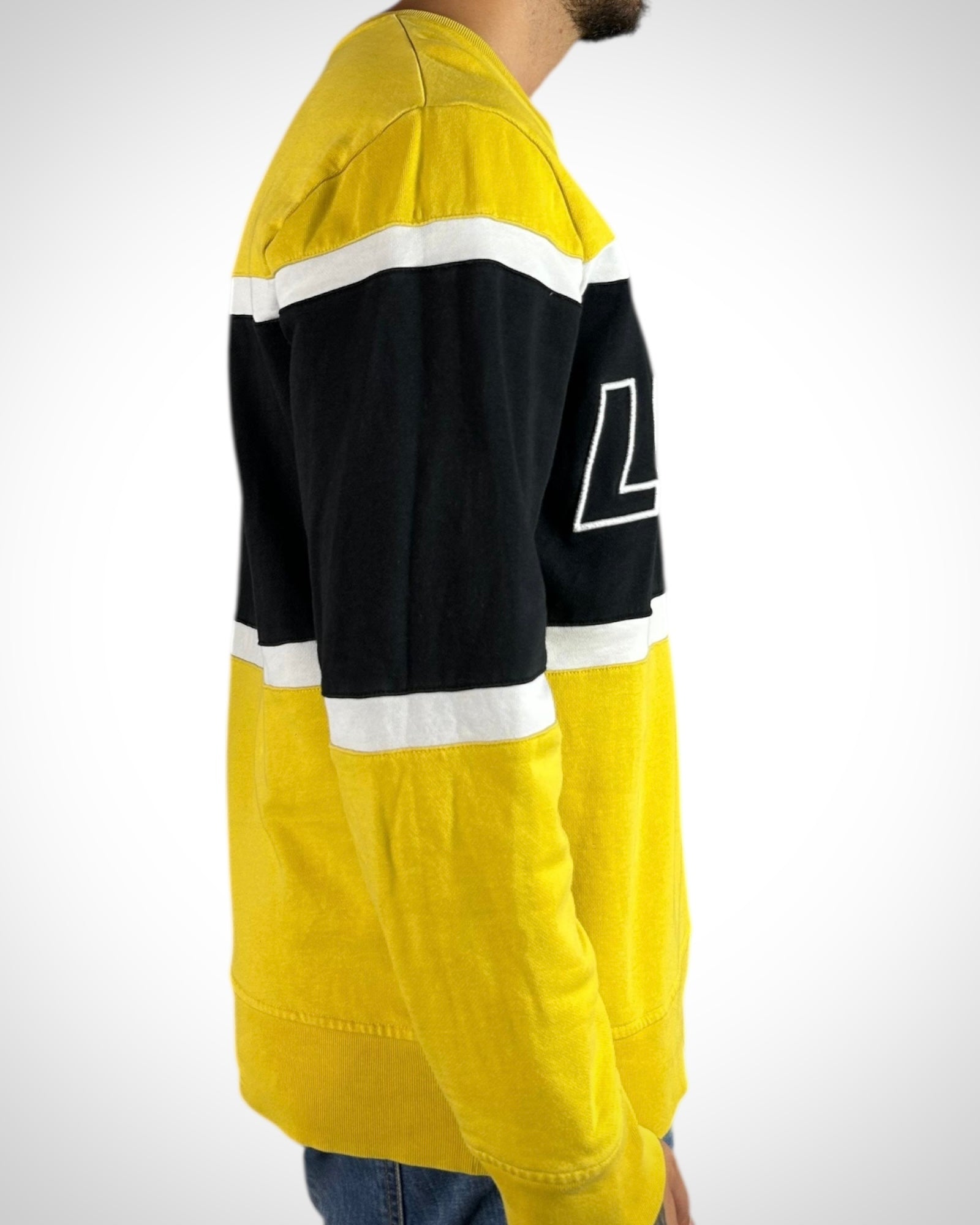 Felpa Levi’s Logo Block Giallo Nero