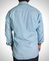 Camicia Tommy Hilfiger – Azzurra a Righe Bianche (Cotone 80’s Ply)