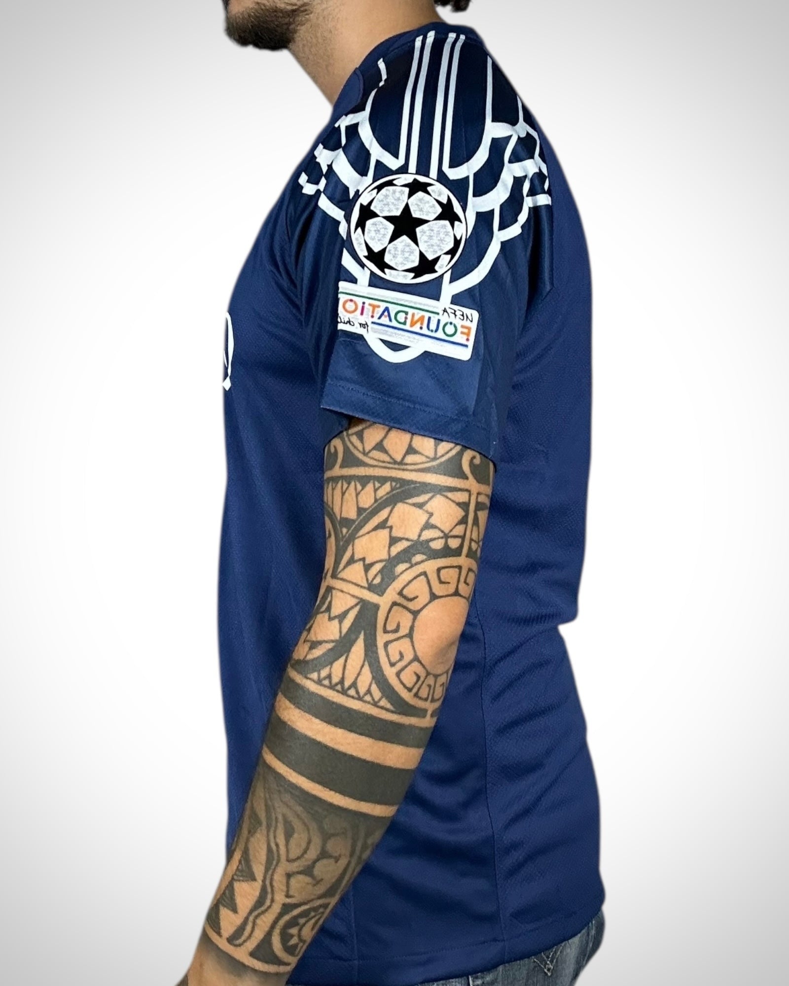 Maglia PSG Jordan Champions League Ousmane Dembélé #10 Blu