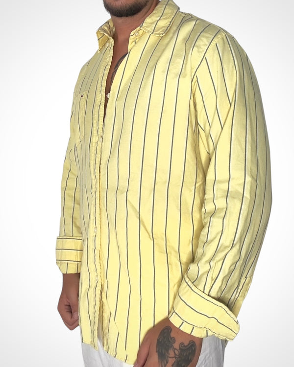 Camicia Tommy Hilfiger – Gialla a Righe Blu