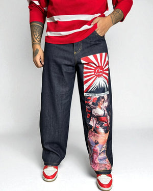 Reworked Evisu “Geisha Rising Sun”