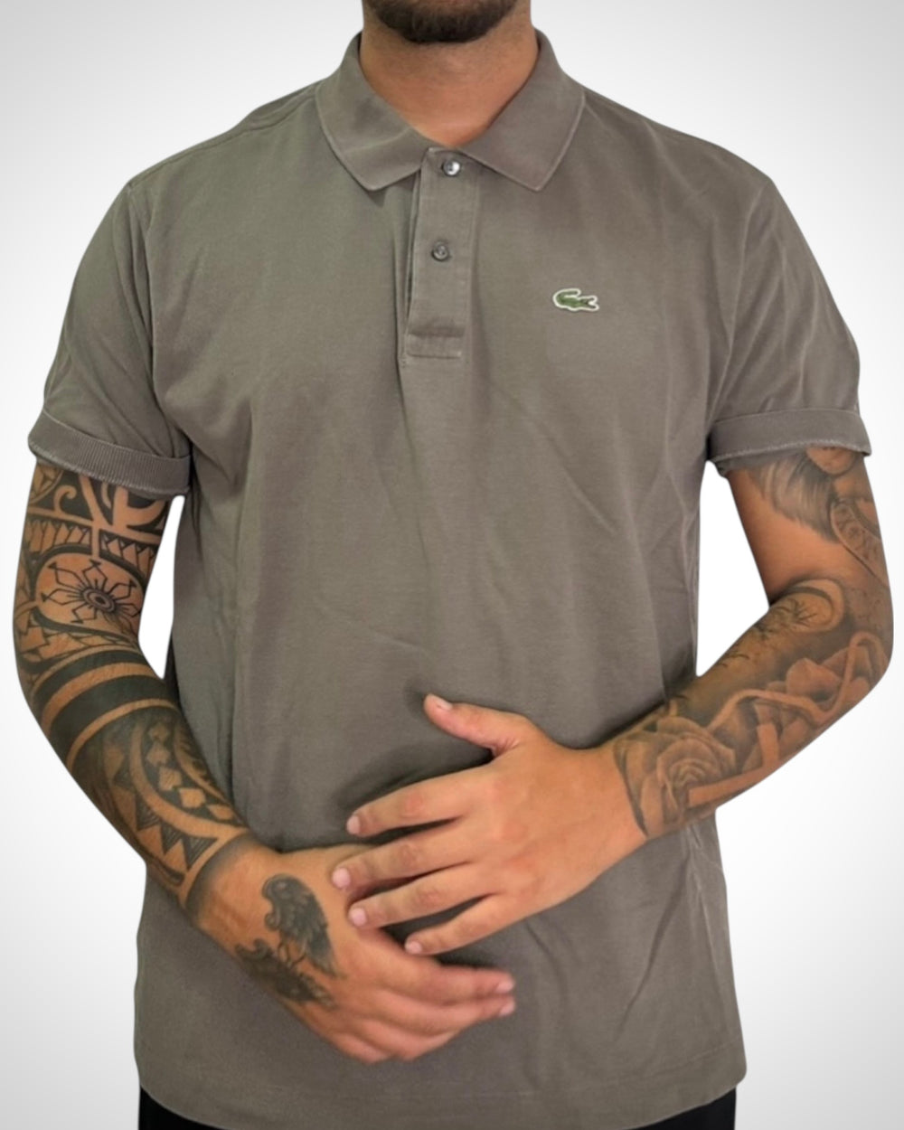 Polo Lacoste tortora