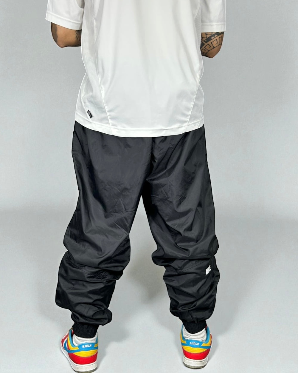 Vintage Nike Track Pants Black 90s — Swoosh Classic