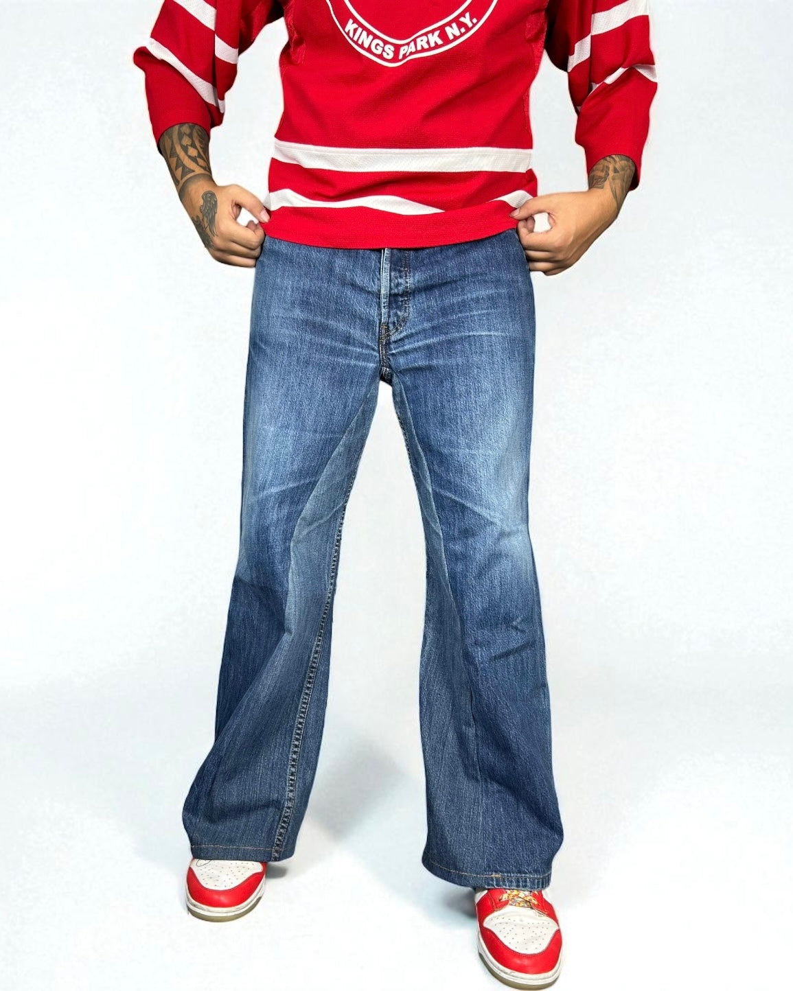 Reworked Levi’s “Evisu Leather Patch”