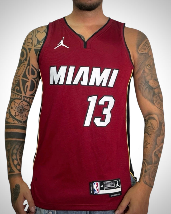 Maglia NBA Miami Heat #13 Bam Adebayo Jordan Brand Statement Edition