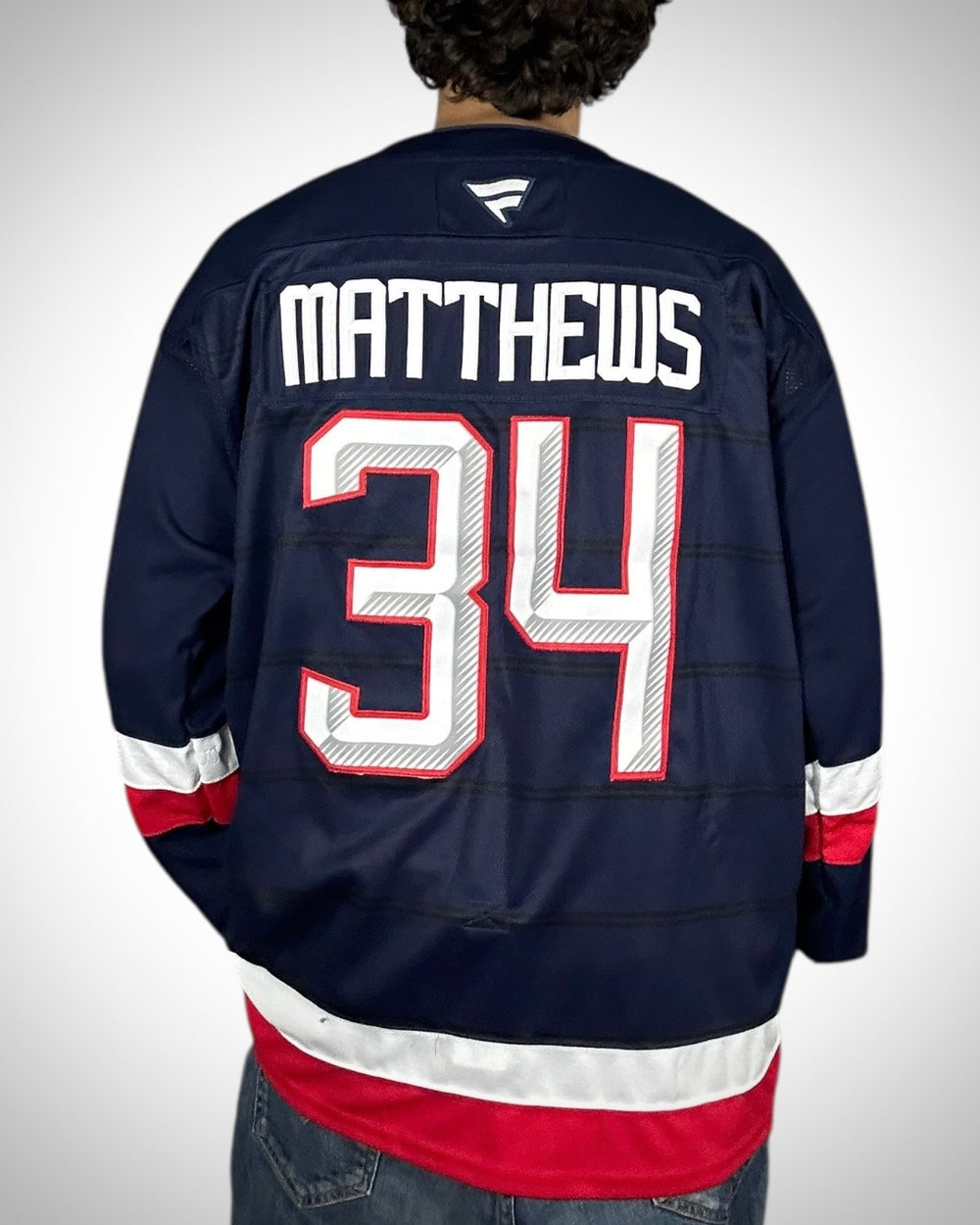Maglia Hockey Nazionale USA Auston Matthews #34 Blu