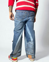 Reworked Levis jeans "Stone Fade"