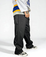 Jeans Reworked Evisu Black Denim Baggy con Gabbiano Gold