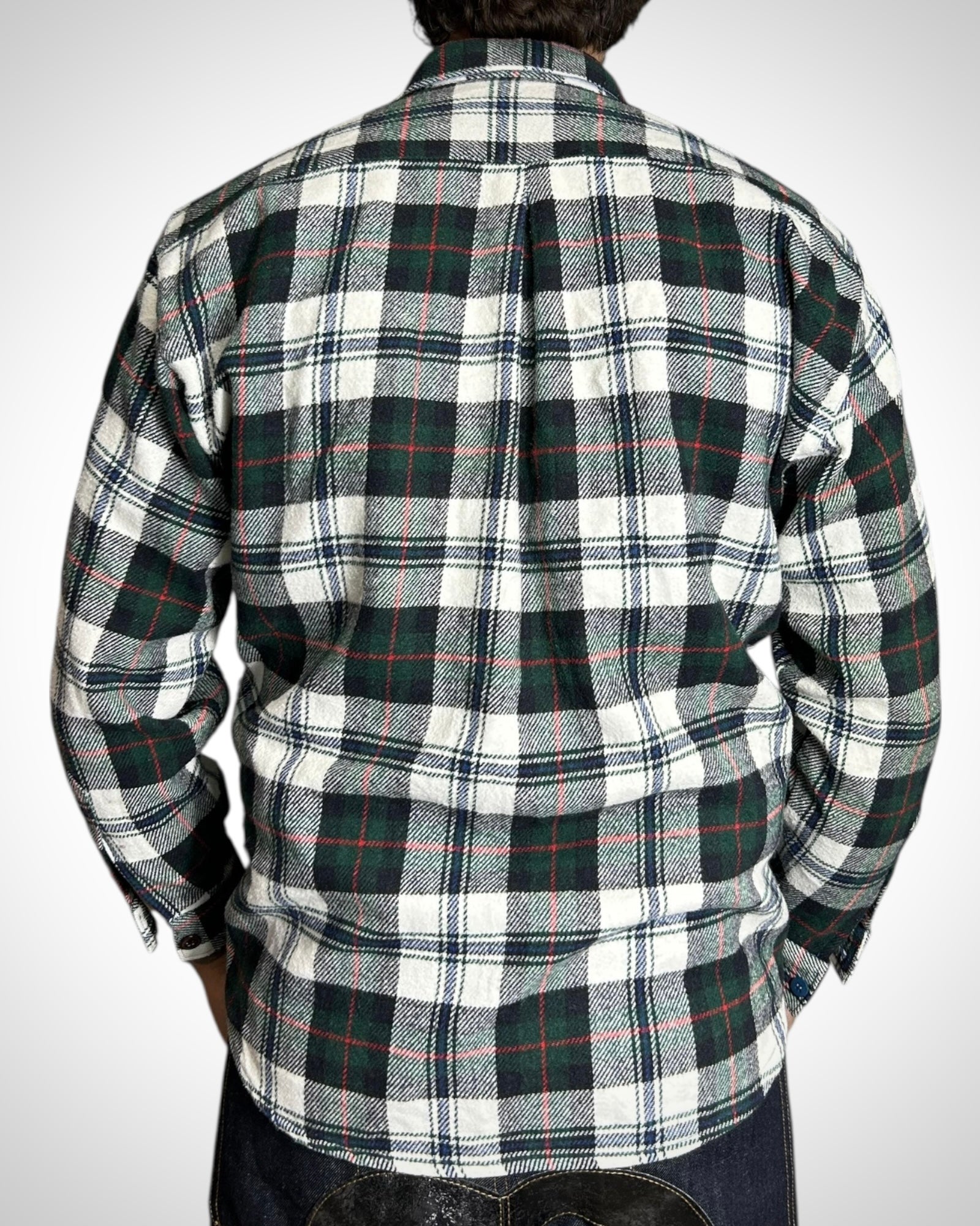 Vintage Check Shirt Green White