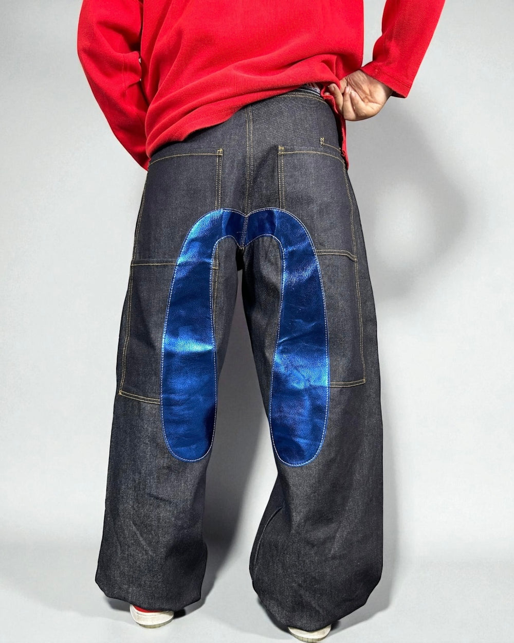 Evisu Reworked Maxi baggie Denim “Blue Wing ”