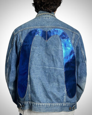 Giacca Evisu Reworked “Blue Metallic – Destroyed Effect”