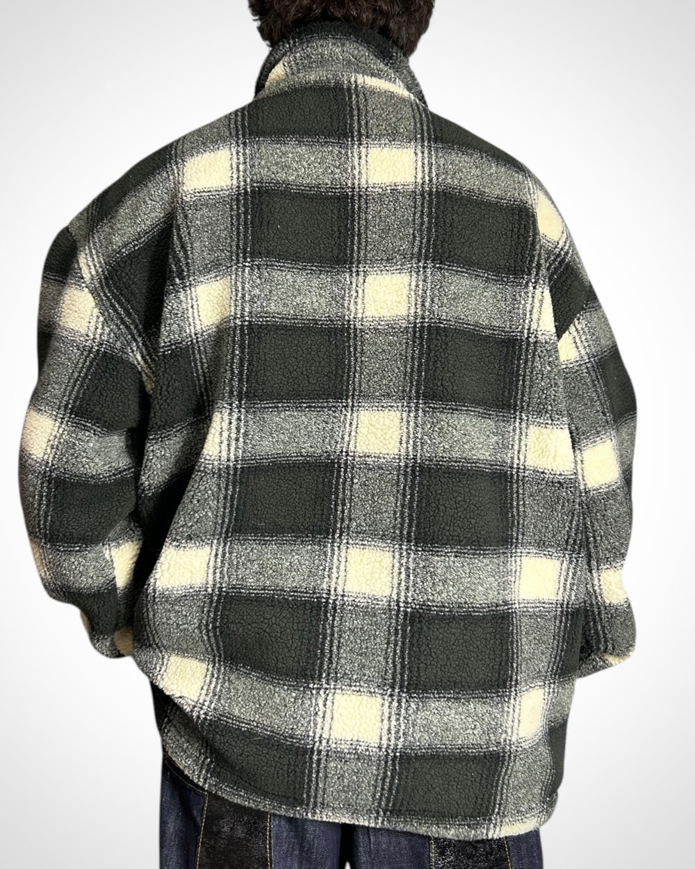 Vintage Check Fleece Oversize
