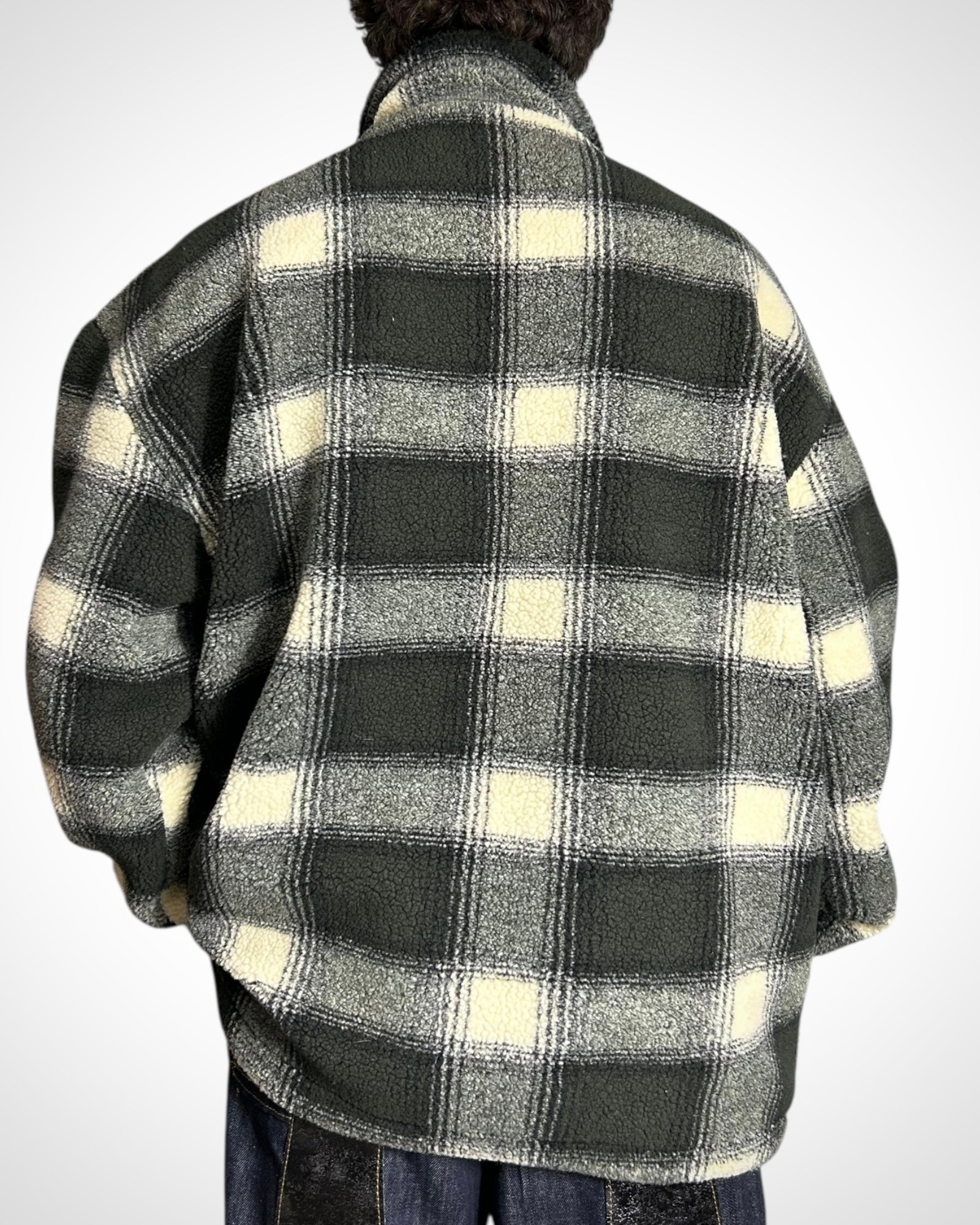 Vintage Check Fleece Oversize