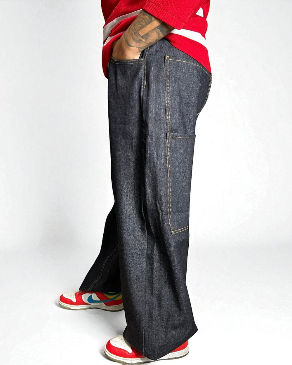 Reworked Maxy Baggy Raw Denim