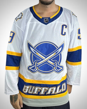 Maglia NHL Adidas Buffalo Sabres Jack Eichel #9 Bianca