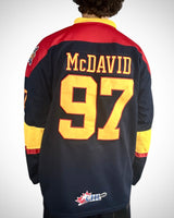 Maglia Erie Otters CHL Connor McDavid #97 Blu