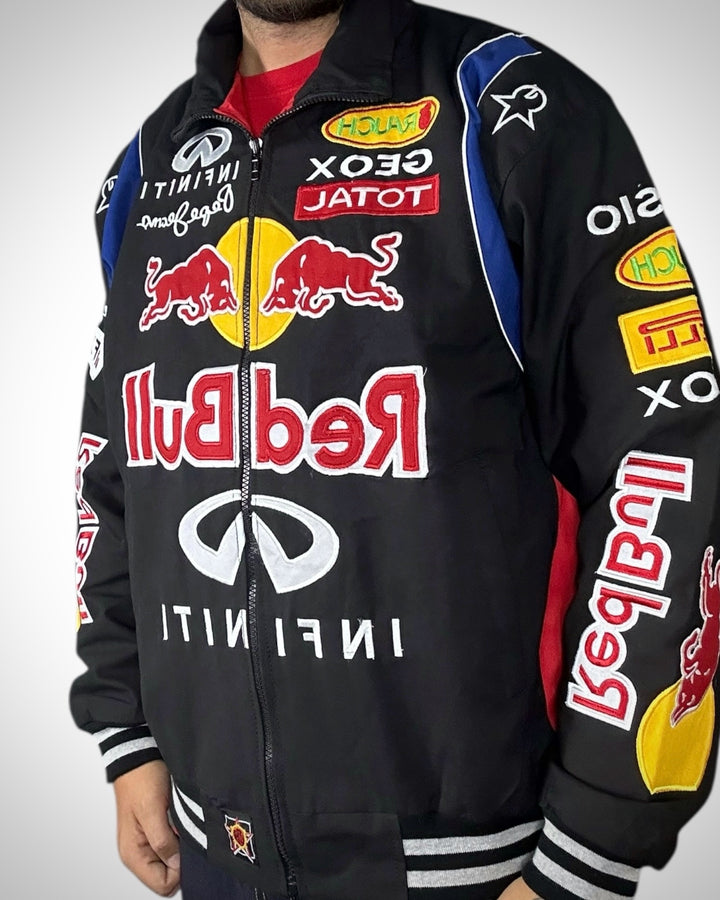 Giacca Racing Vintage Red Bull Infiniti F1 Team Nera