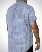 Camicia Ralph Lauren “Blake” Mezza Manica, Quadretti Azzurri e Bianchi