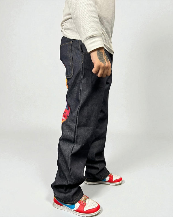 Evisu Reworked – Limited Art Patch “Koi Lantern Glow Skull Wings”