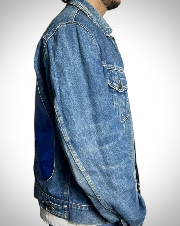 Giacca Evisu Reworked “Blue Metallic – Destroyed Effect”