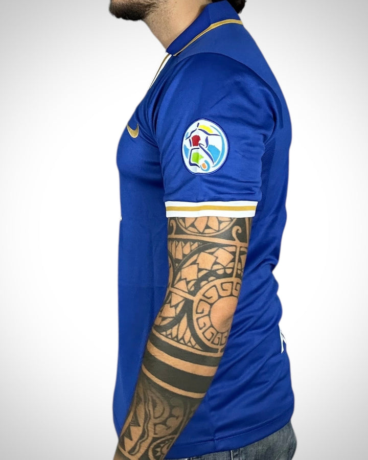 Maglia Italia Nike Francesco Totti #10 Blu Home Retro