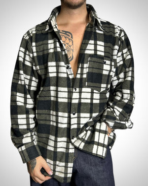 Vintage Check Shirt Military White