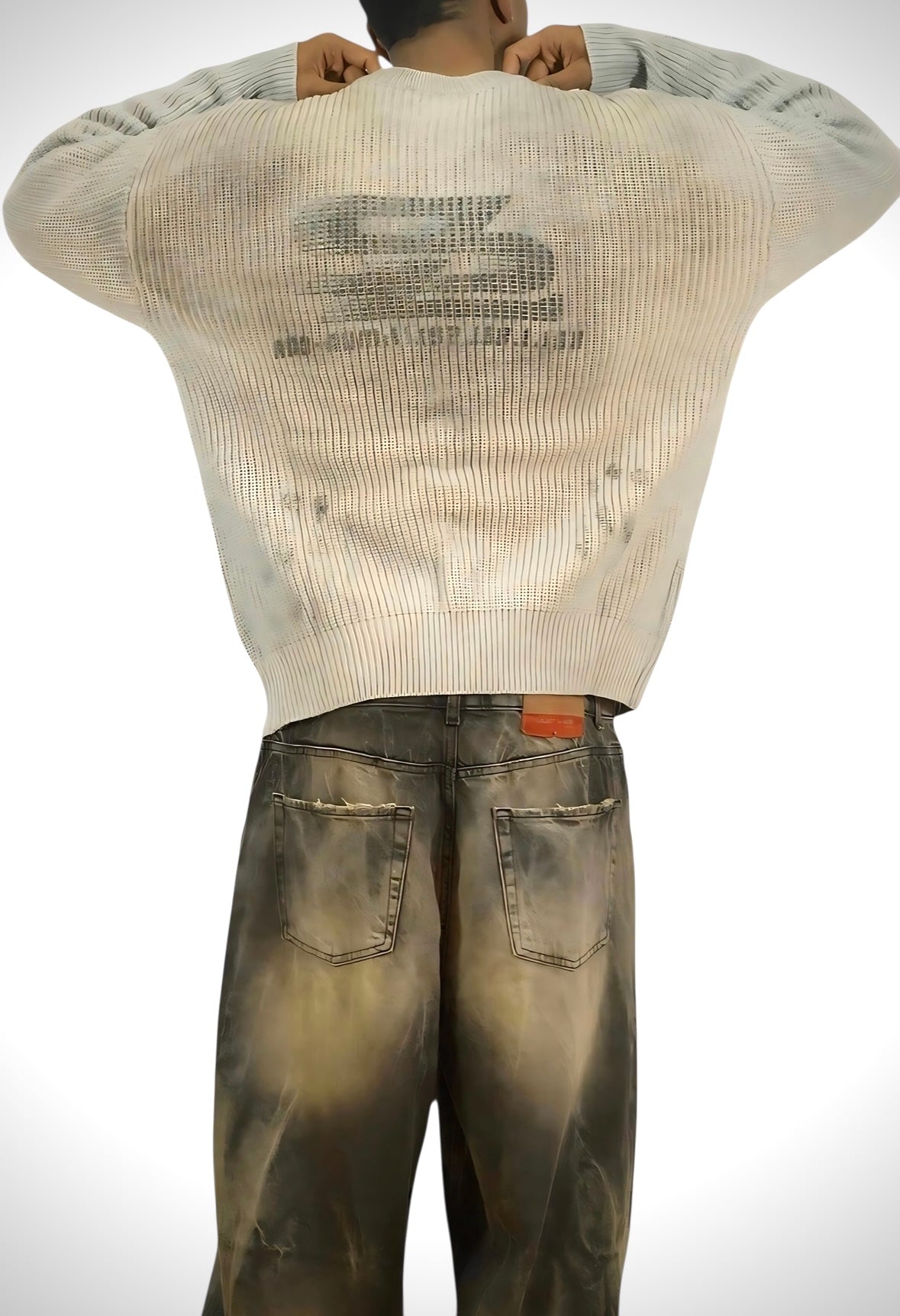 Distressed Knit Sweater