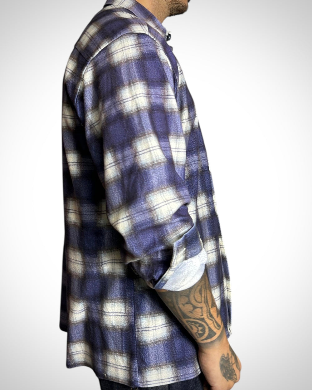 Vintage Colmar Check Shirt Blue Tone
