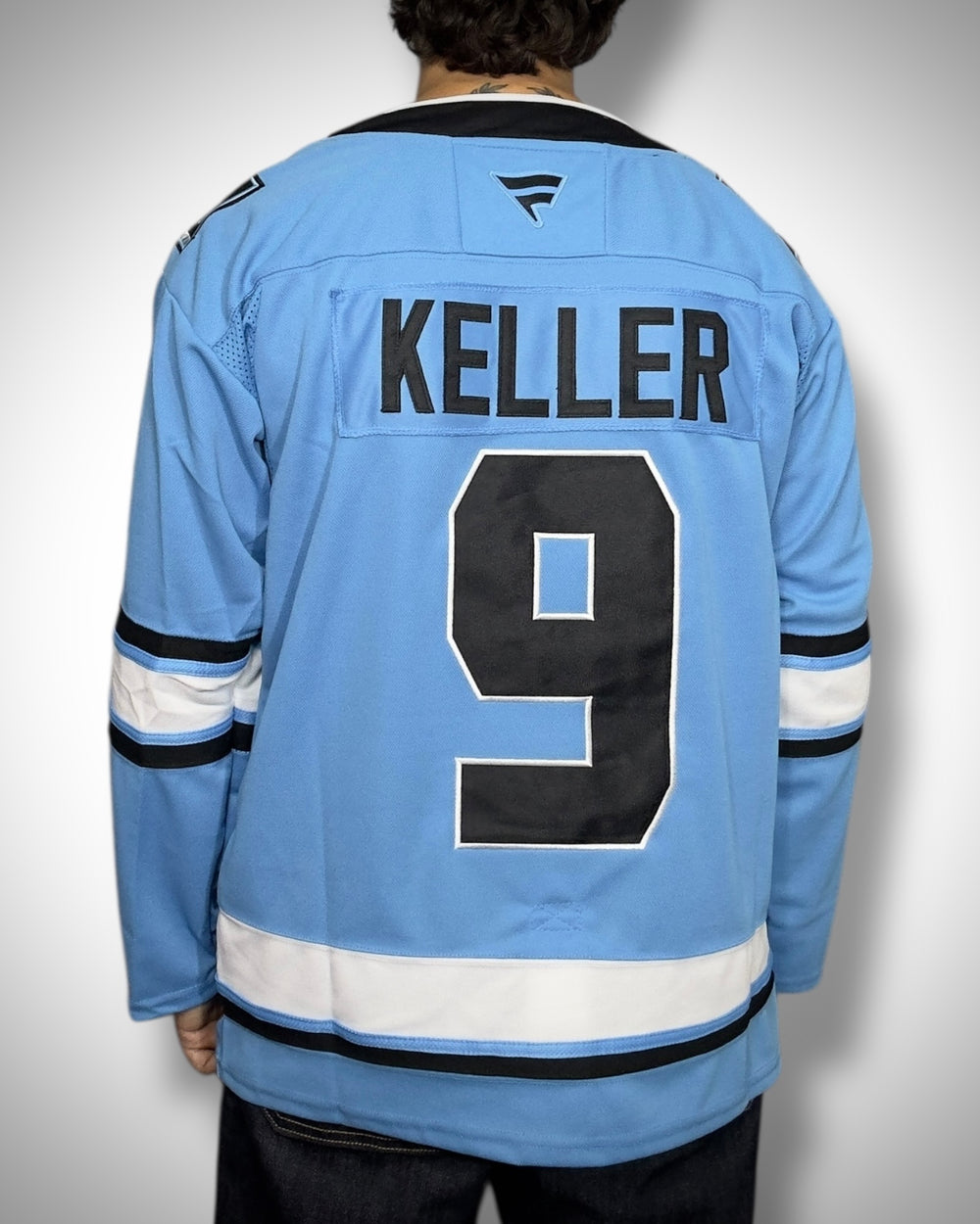 Maglia NHL Utah Mammoth Keller #9 Ice Blue Edition