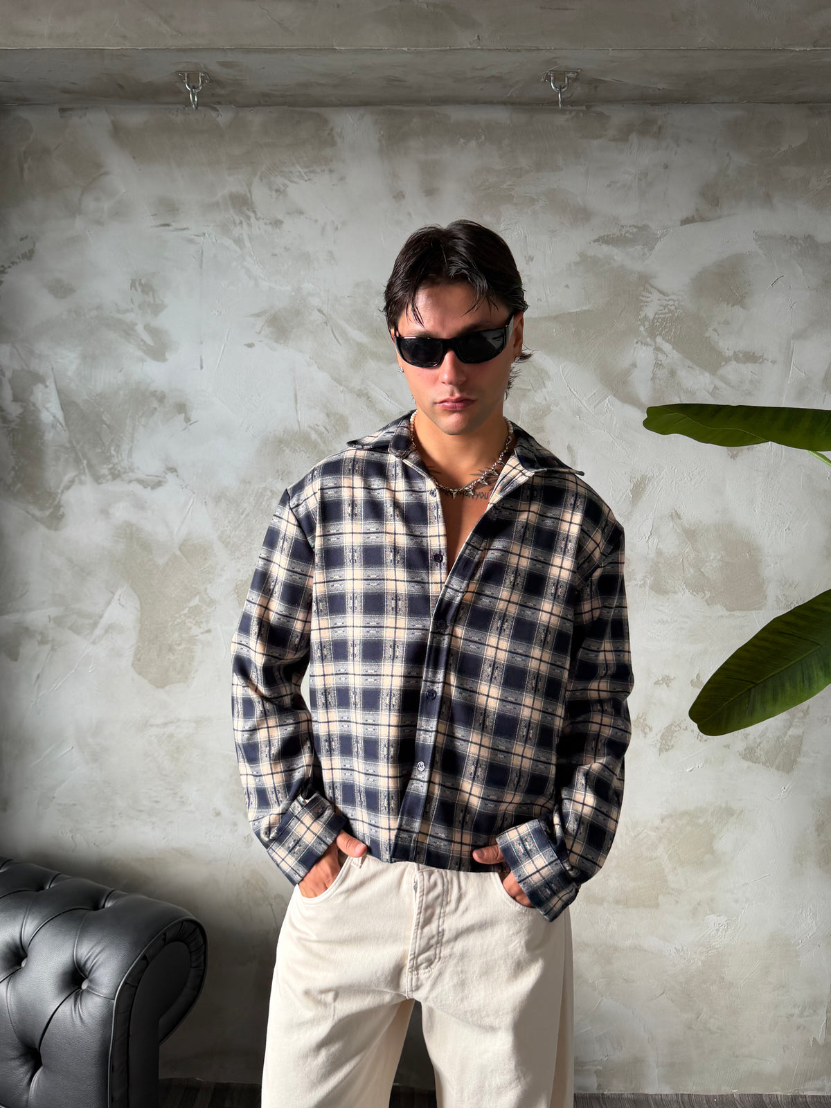 Camicia Checkmate Crop