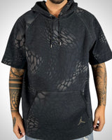 Felpa Cappuccio Jordan Maniche Corte